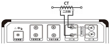 CT互感器測試儀伏安特性單機(jī)試驗(yàn)接線圖