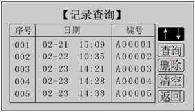 陜西回路電阻測試儀記錄查詢界面