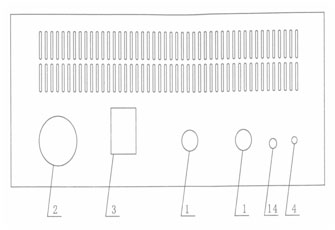 山東水內(nèi)冷直流高壓發(fā)生器NRZV大功率機(jī)箱后板示意圖