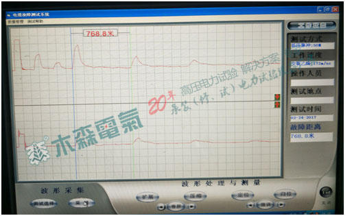 低壓脈沖法測試A-B全長波